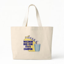 Wisconsin Beer Pong Champion Canvas Bag