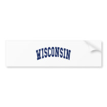 Wisconsin College Bumper Sticker