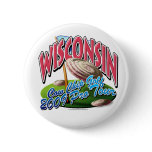 Wisconsin Cow Chip Golf buttons