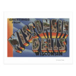 Wisconsin Dells, Wisconsin - Large Letter Scenes Postcards