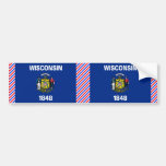 Wisconsin Flag Bumper Stickers
