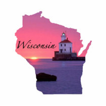 WISCONSIN LIGHTHOUSE PHOTO SCULPTURE