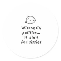 Wisconsin Politics Round Sticker