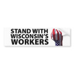 Wisconsin Protests Bumper Stickers