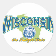Wisconsin Round Sticker