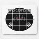 Wisconsin State Badger Design mousepads