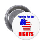 Wisconsin - Union Workers Pinback Buttons
