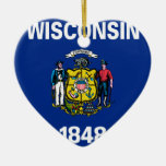 Wisconsin, United States Christmas Tree Ornament