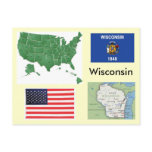 Wisconsin, USA Post Card