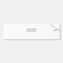 Wisdom (blue toilet bowl) bumper stickers
