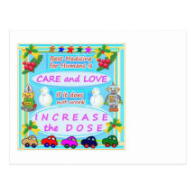 Wisdom Text : Human Care n Love Postcards