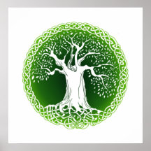 Wisdom Tree (green version) Print