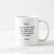 WISDOM, WILL & STRENGTH COFFEE MUGS