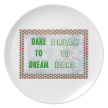 Wisdom Words: Dare to DREAM - Dream to DARE Party Plates