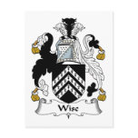 Wise Family Crest postcards