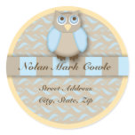 Wise Little Owl Address Label stickers