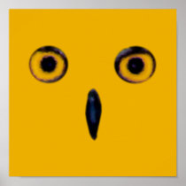 Wise Old Owl Eyes Poster