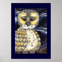 Wise Old Owl Poster