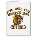 Wise Old Teacher Card