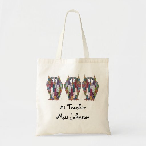 Wise Owls Teacher Tote Canvas Bags | Zazzle