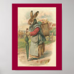 Wise Rabbit Easter Poster
