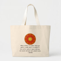 Wise Words of Wisdom from the Buddha quote Tote Bag