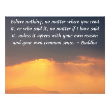 Wise Words of Wisdom from the Buddha quote Custom Announcement