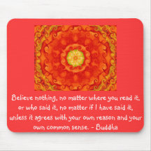 Wise Words of Wisdom from the Buddha quote Mousepad