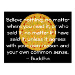 Wise Words of Wisdom from the Buddha quote Post Cards