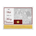 Wish you a Merry Christmas Photo Template postcards