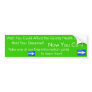 Wish You Could Afford...health plan sticker Bumper Sticker