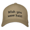 Wish you were hair! hAT embroidered hats