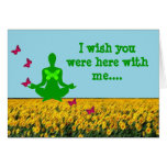 Wish you were here - Yoga Greeting Cards
