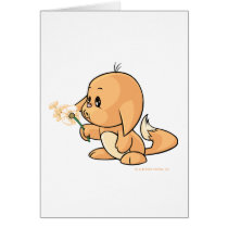 Wishing orange Kacheek cards