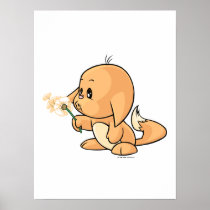 Wishing orange Kacheek posters