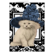 Wishing You a Purrfectly Delightful BD Vintage Cat Greeting Cards