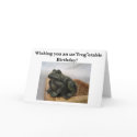 Wishing you an un"frog"etable ... cards