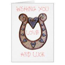 WISHING YOU, LOVE, AND LUCK CARDS