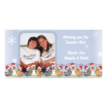 Wishing You The Season's Best Snowflake Photo Card