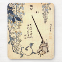 Wisteria and Wagtail  Mousemat