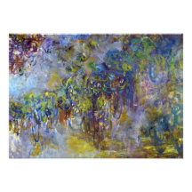 Wisteria (right half) by Claude Monet Personalized Announcements