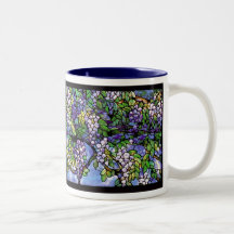 Wisteria Tiffany Stained Glass Mug