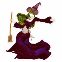 Wistful Witch Acrylic Sculpture