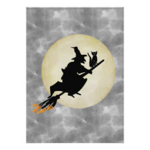 Witch and Cat Personalised Announcement