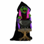 Witch and Cauldron photo sculptures