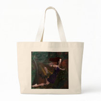 Witch and the Moon Canvas Bag