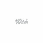 Witch, Casual Ladies L/S Shirt - BLACK embroidered shirts