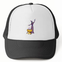 Witch & Cauldron Trucker Hat
