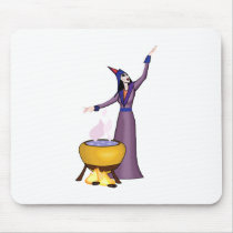 Witch & Cauldron Mouse Pad