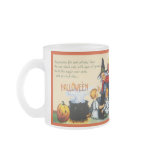 Witch, Children, Pumpkins & Cat Hallowe'en Mug